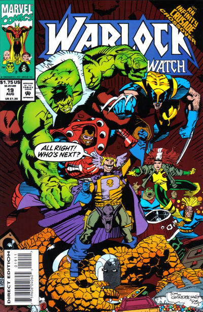 Cover for Warlock and the Infinity Watch (Marvel, 1992 series) #19