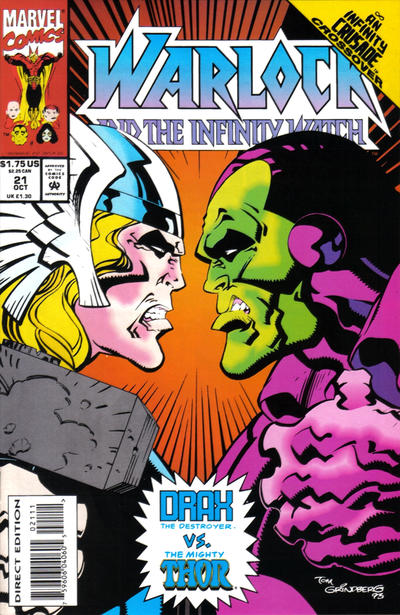 Cover for Warlock and the Infinity Watch (Marvel, 1992 series) #21