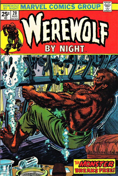 Cover for Werewolf by Night (Marvel, 1972 series) #20