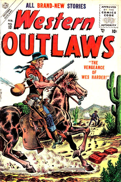 Cover for Western Outlaws (Marvel, 1954 series) #13