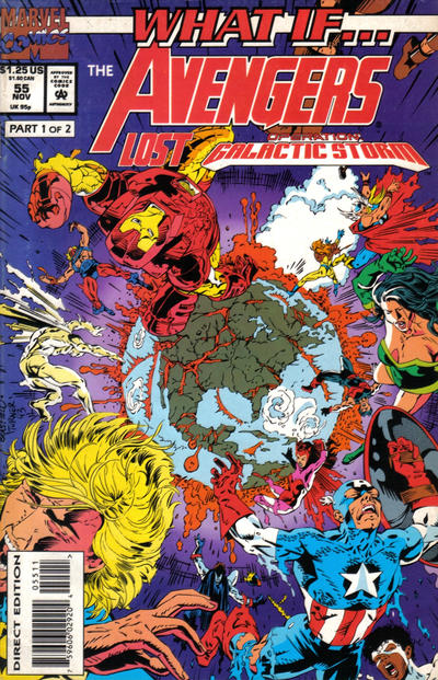 Cover for What If...? (Marvel, 1989 series) #55 [Direct Edition]