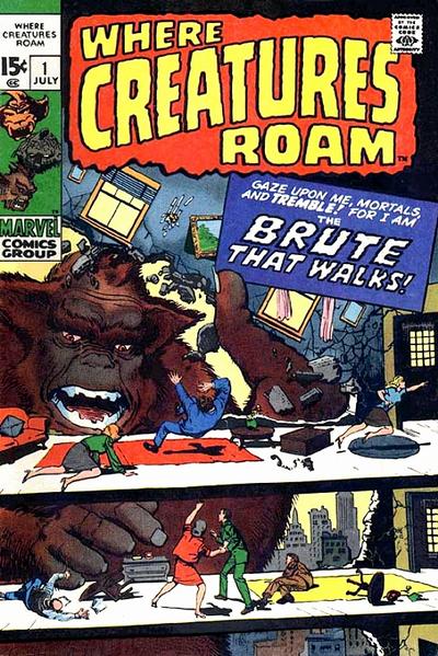 Cover for Where Creatures Roam (Marvel, 1970 series) #1