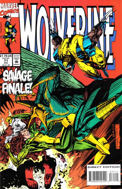 Cover for Wolverine (Marvel, 1988 series) #71 [Direct Edition]