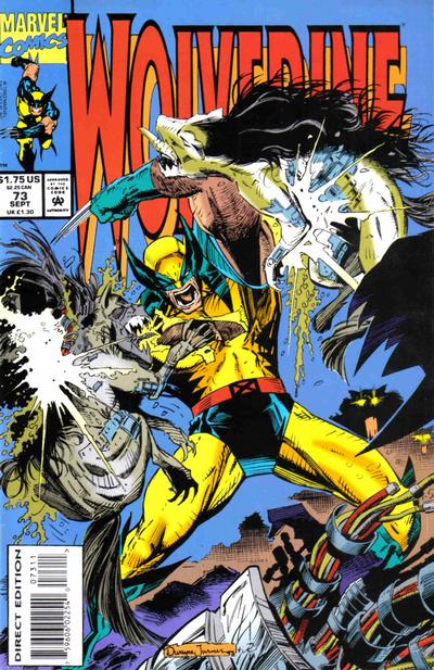 Cover for Wolverine (Marvel, 1988 series) #73 [Direct Edition]