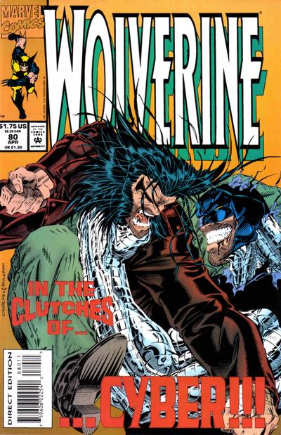 Cover for Wolverine (Marvel, 1988 series) #80 [Direct Edition]