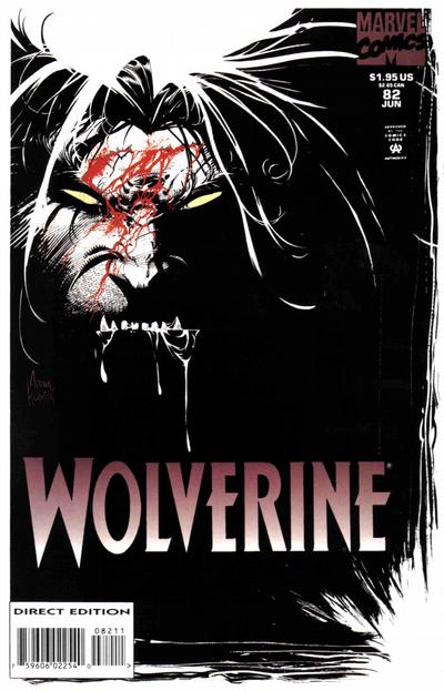 Cover for Wolverine (Marvel, 1988 series) #82 [Direct Edition]