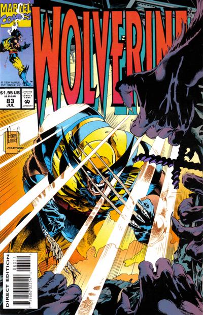 Cover for Wolverine (Marvel, 1988 series) #83 [Direct Edition]