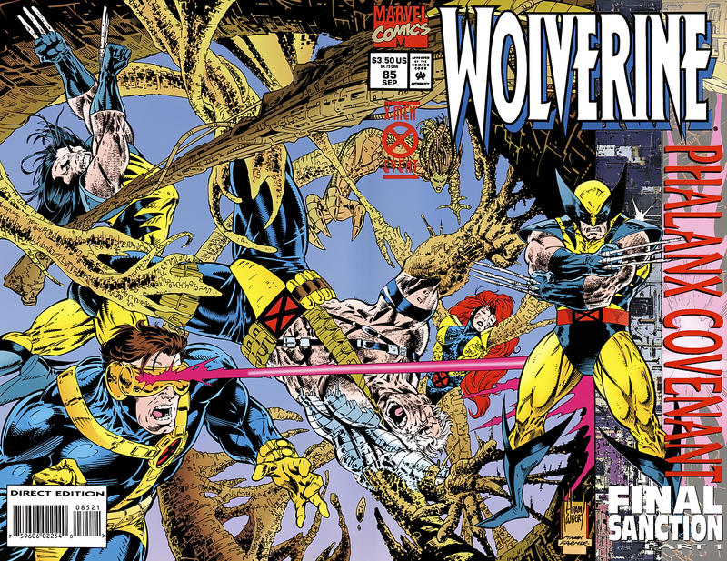 Cover for Wolverine (Marvel, 1988 series) #85 [Direct Edition - Foil Enhanced Cover]