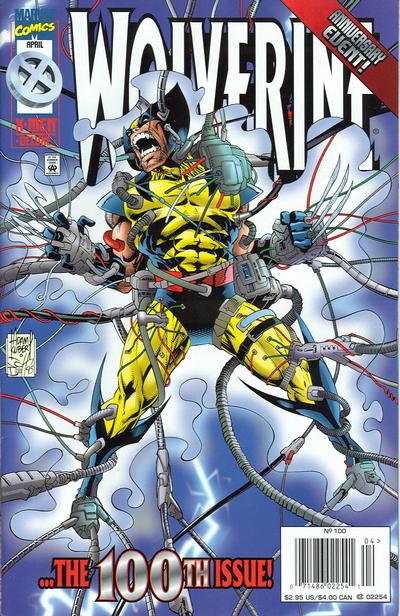 Cover for Wolverine (Marvel, 1988 series) #100 [Newsstand - Standard Cover]