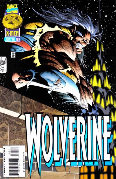 Cover for Wolverine (Marvel, 1988 series) #102 [Direct Edition]