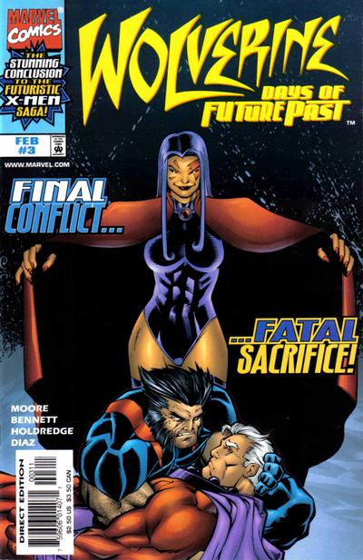 Cover for Wolverine: Days of Future Past (Marvel, 1997 series) #3 [Direct Edition]