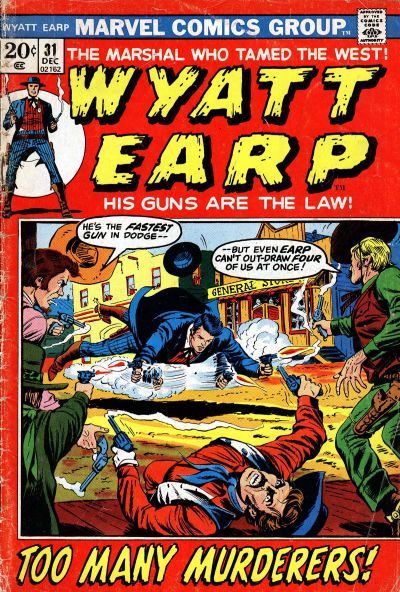Cover for Wyatt Earp (Marvel, 1955 series) #31