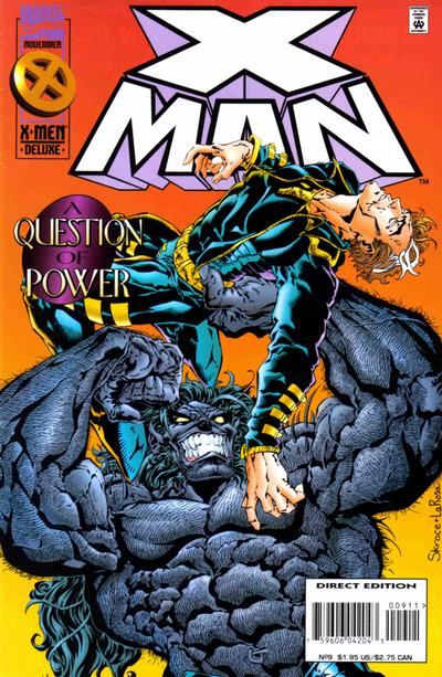 Cover for X-Man (Marvel, 1995 series) #9 [Direct Edition]