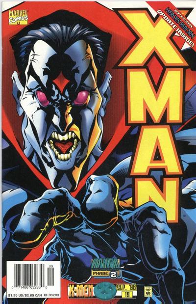 Cover for X-Man (Marvel, 1995 series) #19 [Newsstand]