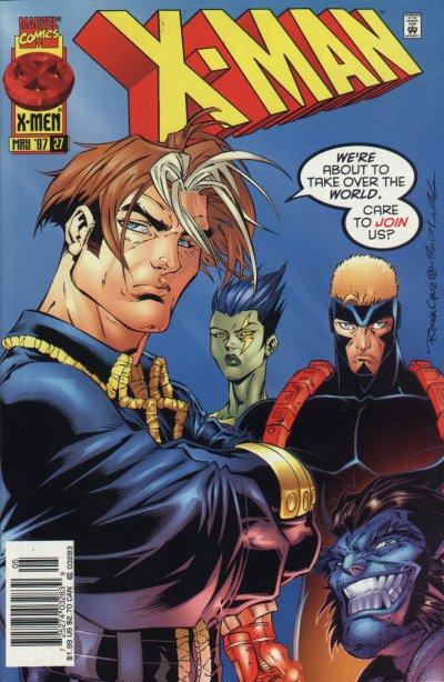 Cover for X-Man (Marvel, 1995 series) #27 [Newsstand]