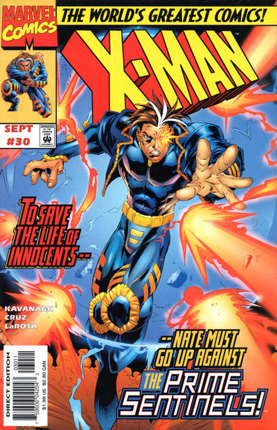 Cover for X-Man (Marvel, 1995 series) #30 [Direct Edition]