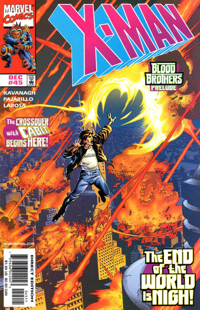 Cover for X-Man (Marvel, 1995 series) #45 [Direct Edition]