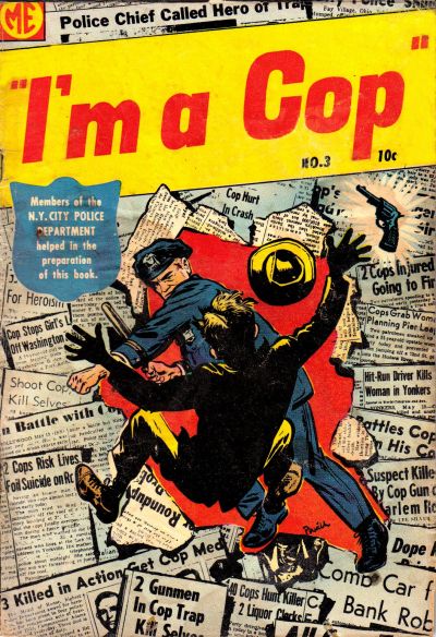 Cover for I'm a Cop (Magazine Enterprises, 1954 series) #3 [A-1 #128]