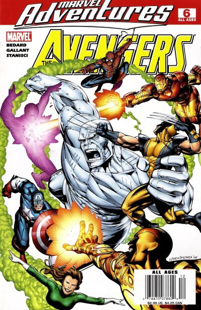 Cover for Marvel Adventures The Avengers (Marvel, 2006 series) #6 [Newsstand]