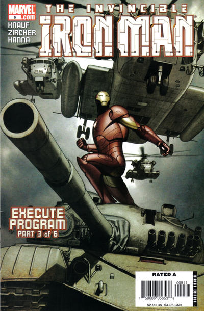 Cover for Iron Man (Marvel, 2005 series) #9 [Direct Edition]