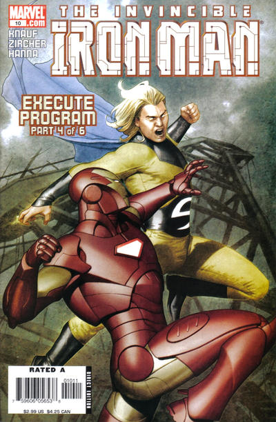 Cover for Iron Man (Marvel, 2005 series) #10 [Direct Edition]