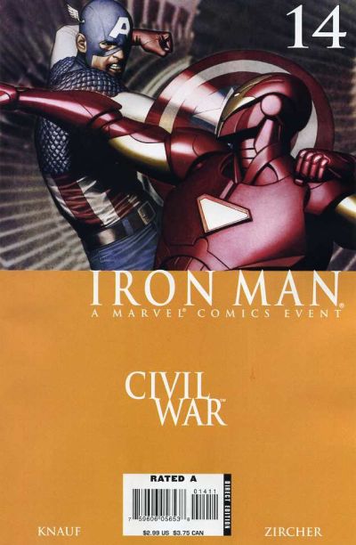 Cover for Iron Man (Marvel, 2005 series) #14 [Direct Edition]