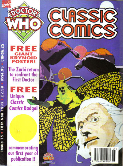 Cover for Doctor Who: Classic Comics (Marvel UK, 1992 series) #13