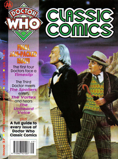 Cover for Doctor Who: Classic Comics (Marvel UK, 1992 series) #27