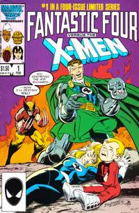 Cover for Fantastic Four vs. X-Men (Marvel, 1987 series) #1 [Direct]