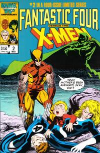 Cover for Fantastic Four vs. X-Men (Marvel, 1987 series) #2 [Direct]