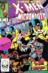 Cover for The X-Men and the Micronauts (Marvel, 1984 series) #2 [Direct]