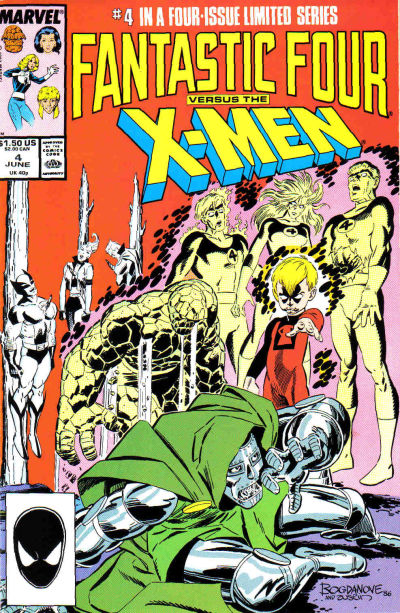 Cover for Fantastic Four vs. X-Men (Marvel, 1987 series) #4 [Direct]