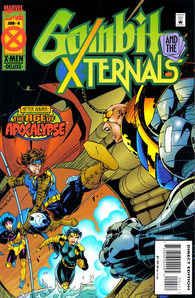 Cover for Gambit & The X-Ternals (Marvel, 1995 series) #4 [Direct Edition]