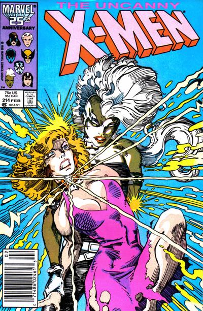 Cover for The Uncanny X-Men (Marvel, 1981 series) #214 [Newsstand]
