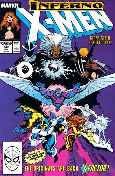 Cover for The Uncanny X-Men (Marvel, 1981 series) #242 [Direct]