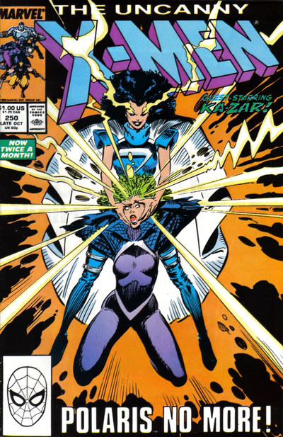 Cover for The Uncanny X-Men (Marvel, 1981 series) #250 [Direct]