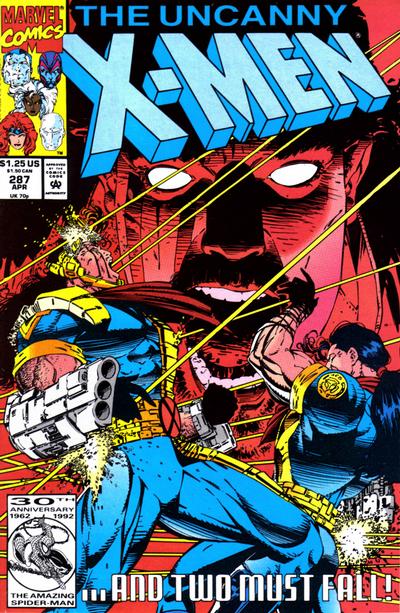 Cover for The Uncanny X-Men (Marvel, 1981 series) #287 [Direct]