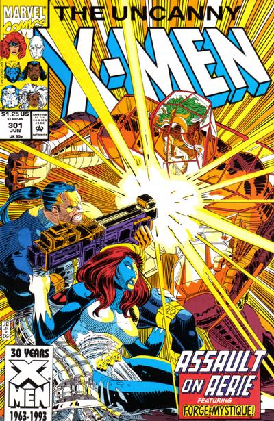 Cover for The Uncanny X-Men (Marvel, 1981 series) #301 [Direct]