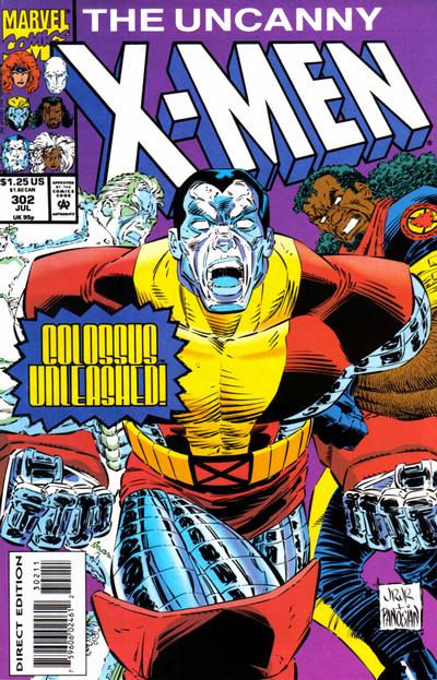 Cover for The Uncanny X-Men (Marvel, 1981 series) #302 [Direct Edition]