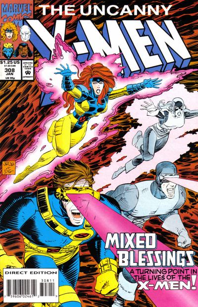 Cover for The Uncanny X-Men (Marvel, 1981 series) #308 [Direct]