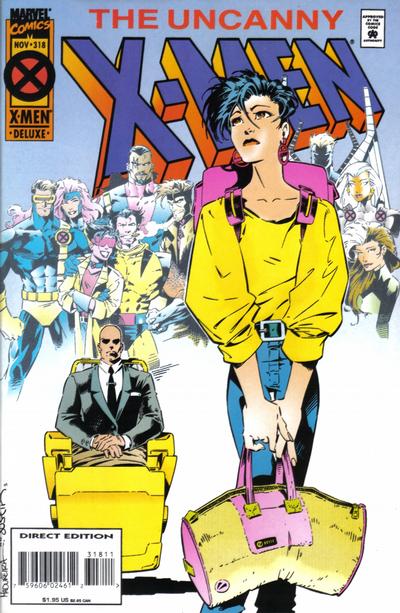 Cover for The Uncanny X-Men (Marvel, 1981 series) #318 [Direct Deluxe Edition]