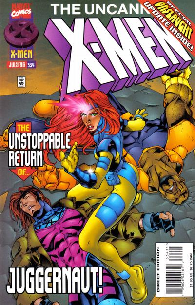 Cover for The Uncanny X-Men (Marvel, 1981 series) #334