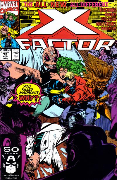 Cover for X-Factor (Marvel, 1986 series) #72 [Direct]