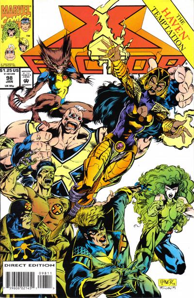 Cover for X-Factor (Marvel, 1986 series) #98 [Direct Edition]