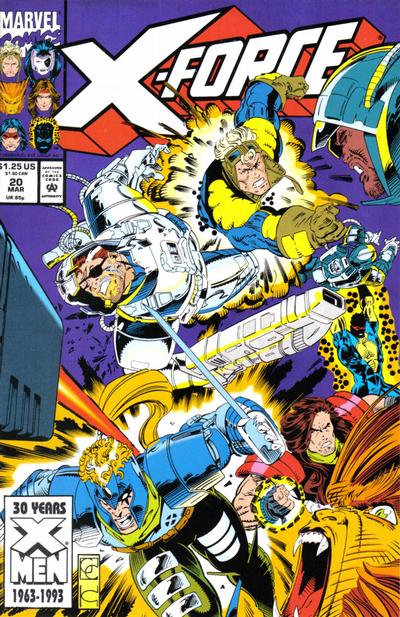 Cover for X-Force (Marvel, 1991 series) #20 [Direct]