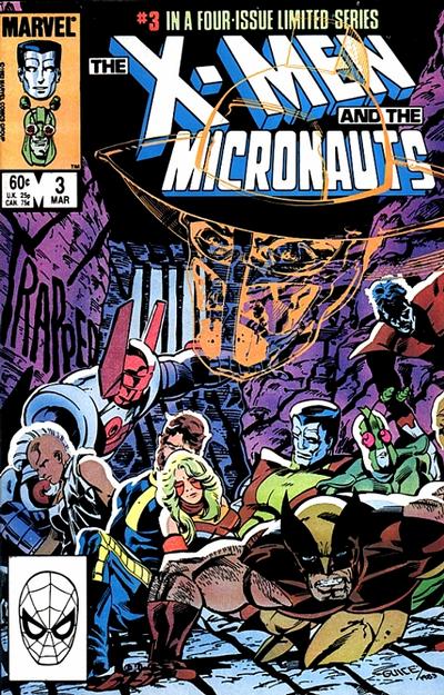 Cover for The X-Men and the Micronauts (Marvel, 1984 series) #3 [Direct]