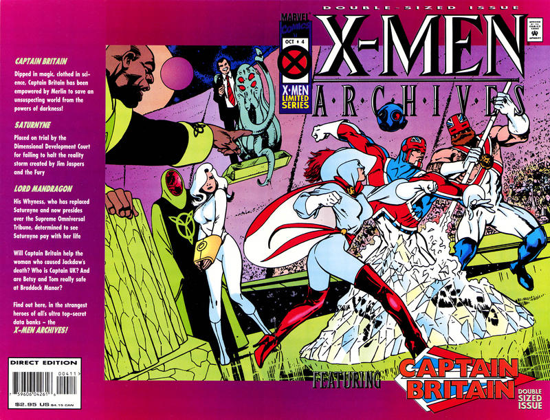 Cover for X-Men Archives Featuring Captain Britain (Marvel, 1995 series) #4