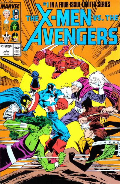 Cover for The X-Men vs. The Avengers (Marvel, 1987 series) #1 [Direct]