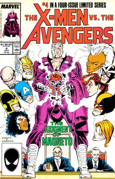 Cover for The X-Men vs. The Avengers (Marvel, 1987 series) #4 [Direct]