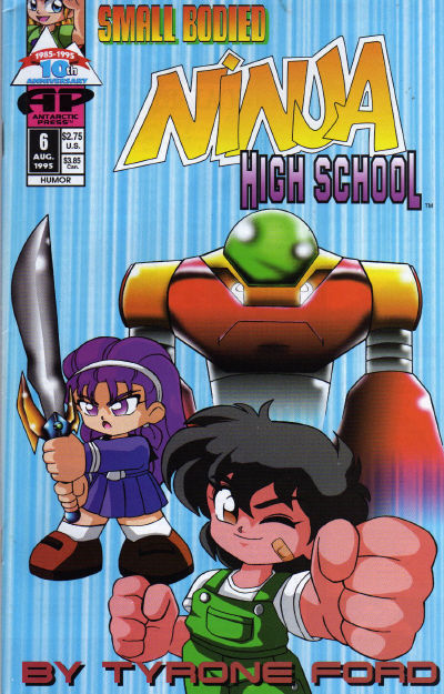 Cover for Small Bodied Ninja High School (Antarctic Press, 1992 series) #6